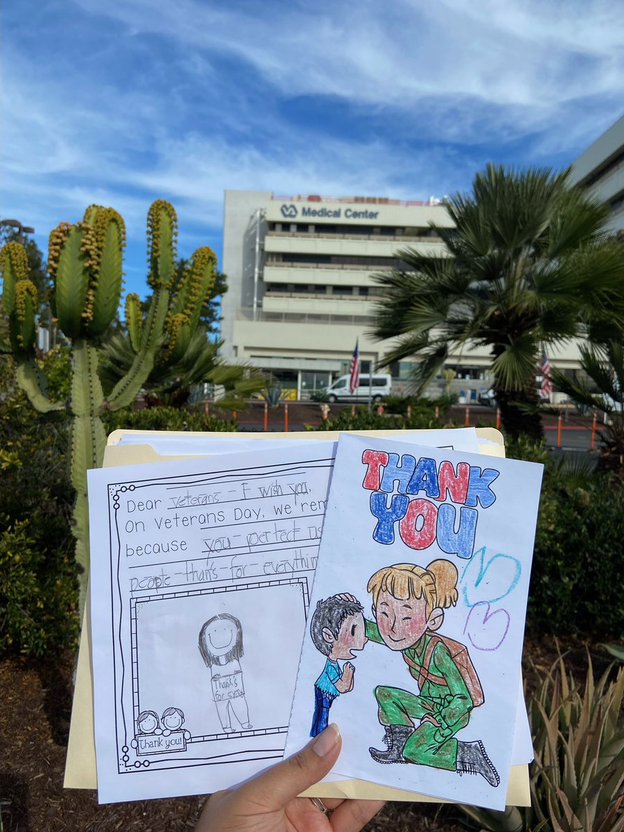 Under the guidance of Ms. Barton &amp; Ms. Bathshe, our Peace Patrol hosted a Veteran’s Day card letter writing/drawing for a Veteran last week. It was a great honor to deliver more than 70+ cards to the Veteran Affair Medical Center and Hospital in La Jolla Friday morning. 🇺🇸❤️