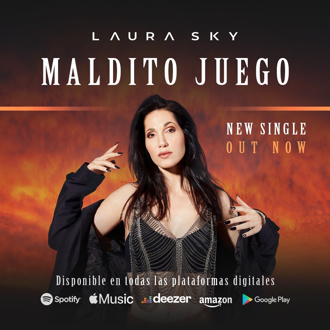 🎧🎶Escucha yaaa !!! “MALDITO JUEGO”❤️‍🔥 desde la plataforma digital que más te guste!
👉 laurasky.lnk.to/malditojuego                             #laurasky #newsong #musica #musicapop #balada #popurbano