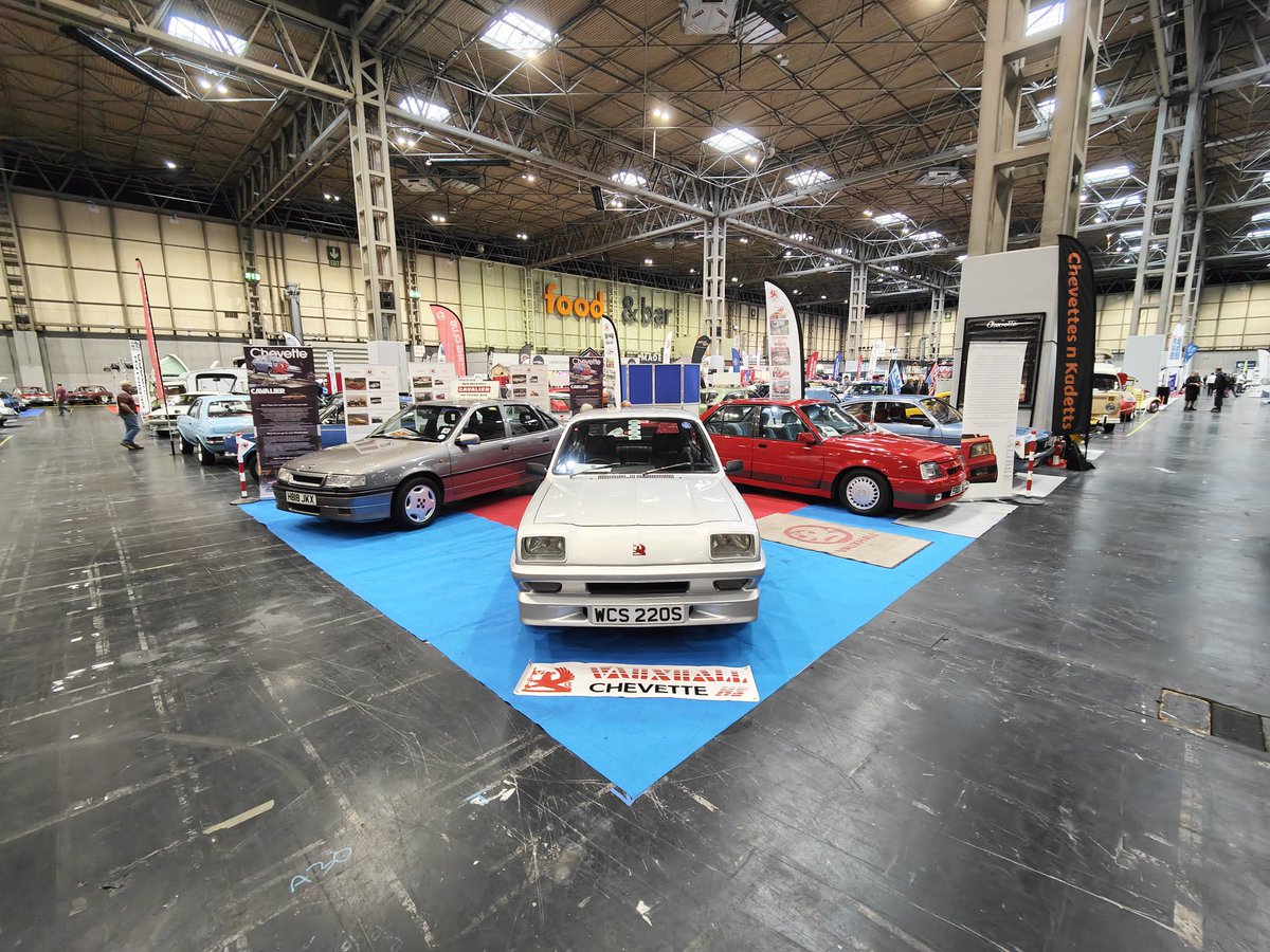 Cavalier and Chevette Club stand at the <a href="/ClassicMotorNEC/">Classic Motor Show</a>