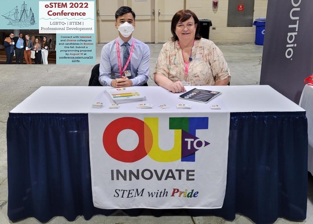 We're here at @oSTEM's 2022 annual conference. Come say hi at booth T32! #oSTEM2022