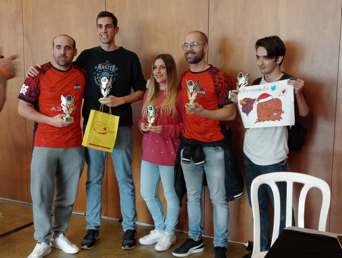 🔴¡ENHORABUENA CAMPEONES!🔴

🥇Nuestro equipo de #Pokemon se proclama campeón del torneo organizado por <a href="/Fangames_/">Fangames</a> en <a href="/MurciasereManga/">Yomeremango</a> 

🦅<a href="/DaniMunueraGar/">DaMuGa</a>
🦅<a href="/AnnaDuckRL/">AnnaDuck</a>
🦅@Lluis_Escarti
🦅<a href="/Michel_VGC/">Michel</a> 
🦅@bvrnedwitch

#GoReds🔴🦅