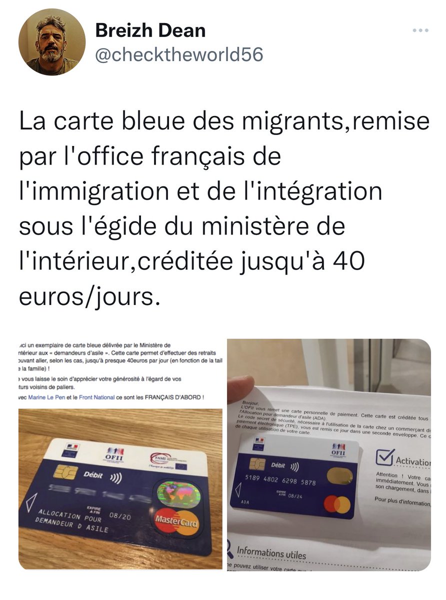 BrunoTertrais's tweet photo. Factcheck:
-Entre 4 et 6 euros par jour et par personne,
-Pour les demandeurs d’asile, 
-Sous conditions. https://t.co/hmGXRnTRXY