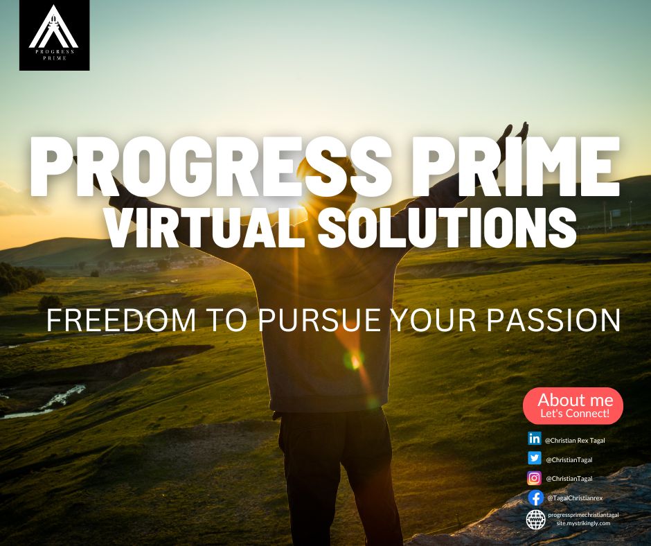 ChristianTagal's tweet photo. "Freedom to pursue your passion"
Have you thought of pursuing your passion but don't have the time to do it because of too much work and tasks at hand?
Let's connect and talk about how I can help you!"

#BusinessGrowth
#ProgressPrime
#onlinebusinessmanager 
#virtual 
#branding https://t.co/GlciPAjyGL