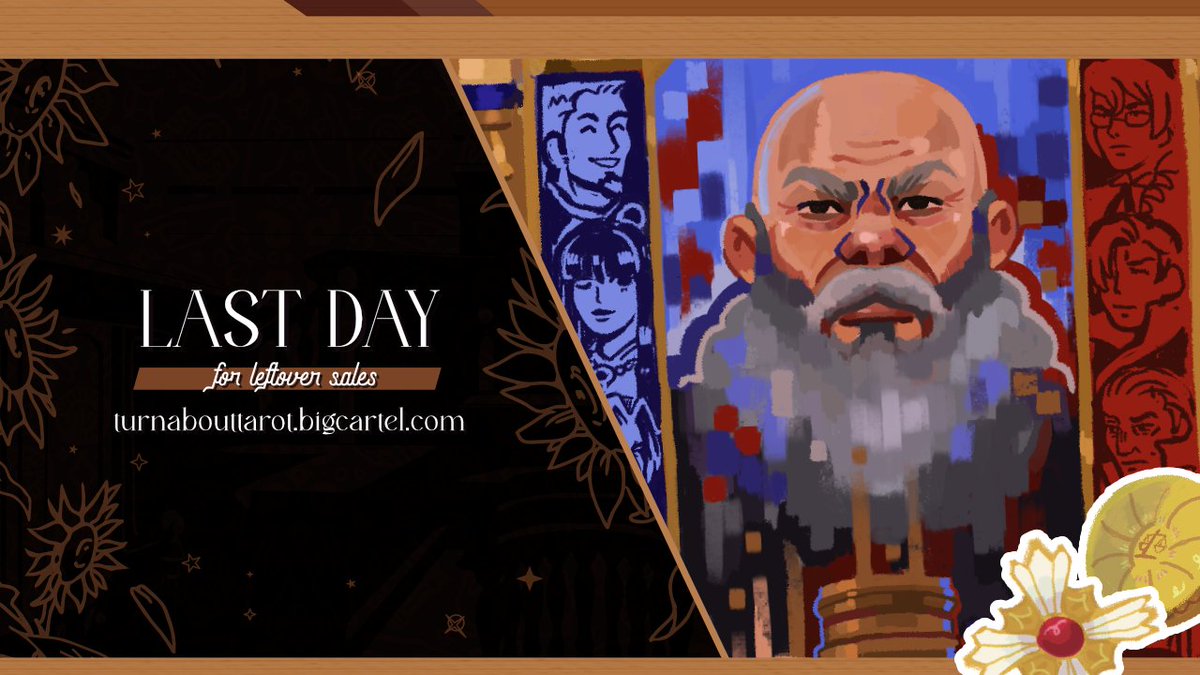 "It is this fruit we receive, and pass on, and face in our time."

The final ruling is about to be reached! Turnabout Tarot's leftover sales will close at November 12th, 11PM EST. That's twelve hours from now!

✨ LINK: turnabouttarot.bigcartel.com