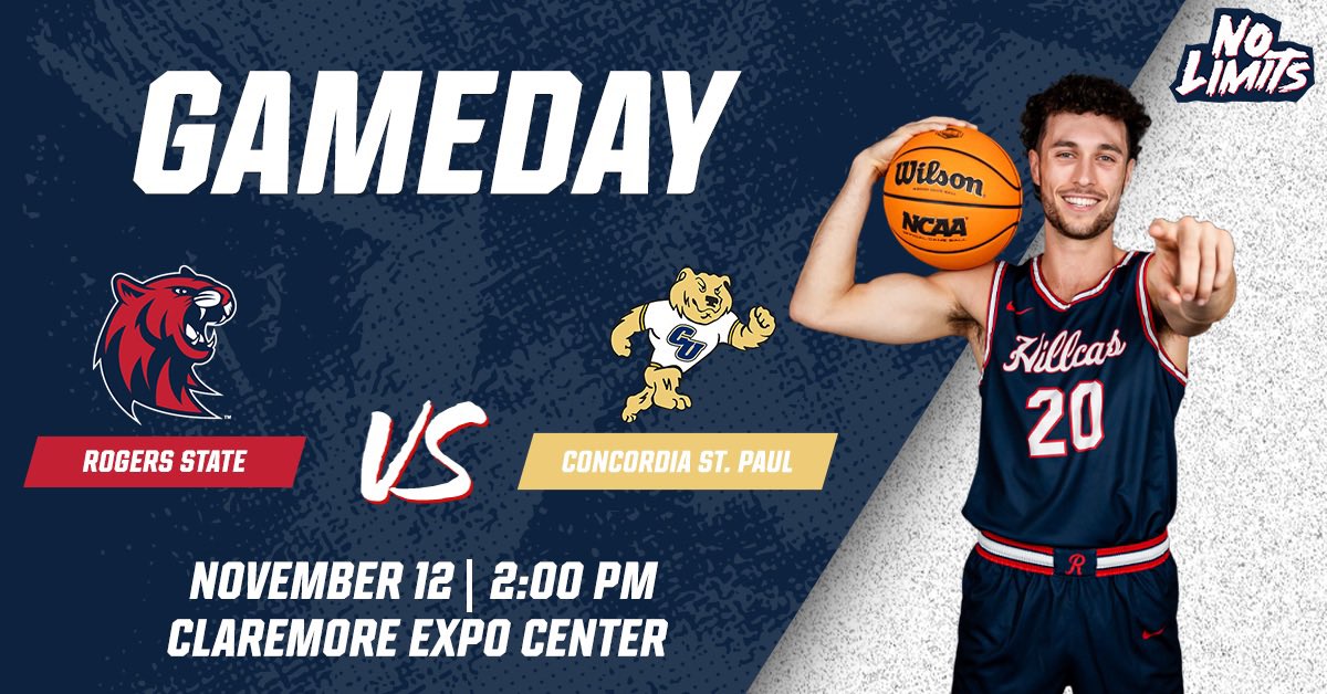 It's Game Day!!

🏀 Men’s Basketball 
🆚 Concordia St. Paul
⌚ 2:00 PM
📍 Claremore, Okla. 
📊 rsuhillcats.com/sidearmstats/m…
📺 themiaanetwork.com/rogersstate/
📻 rsuradio.com

#HillcatNation 
#NoLimits