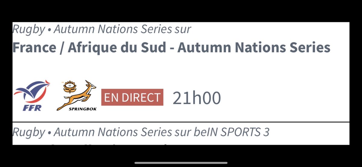 Ce soir ça va être plaisant à regarder 🏉