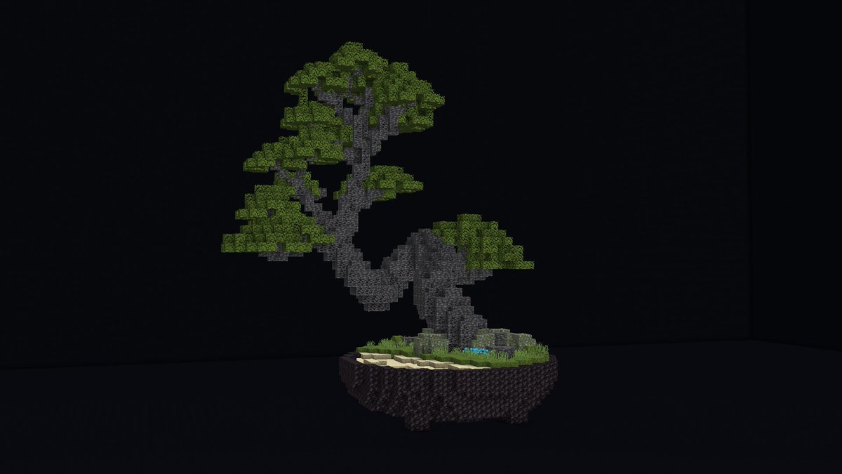 I found this pretty picture of a bonsai, and I thought:
"Oh well, why not ?"
Anyway, here is a second tree !