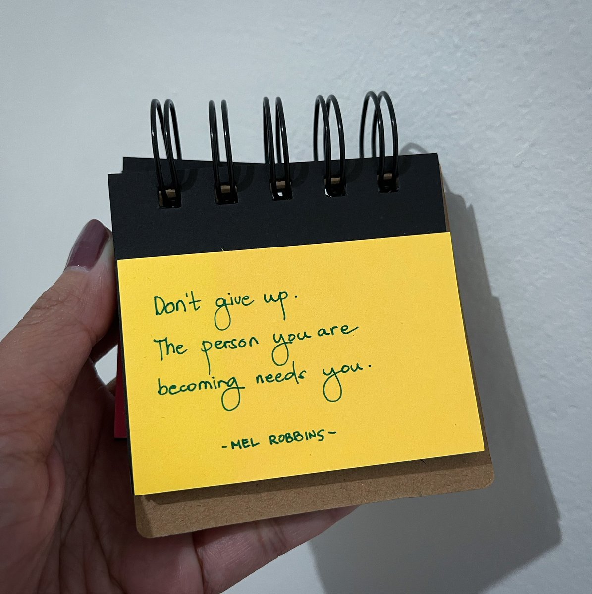 acupof_selflove's tweet photo. “Don’t give up. The person you are becoming needs you.” - @melrobbins 

#quote https://t.co/EpdoDogiMt