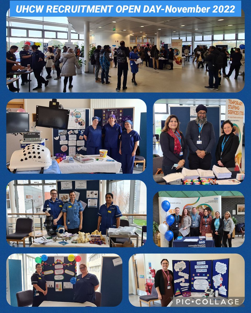 Fantastic turnout out at the Recruitment Open day @nhsuhcw this morning. Lots of interest & interaction across specialities. Thank you to all departments who supported & thank you to my team of helpers from @UHCWPDTeam, Resourcing and @briers_mama
#teamuhcw @paula_seery