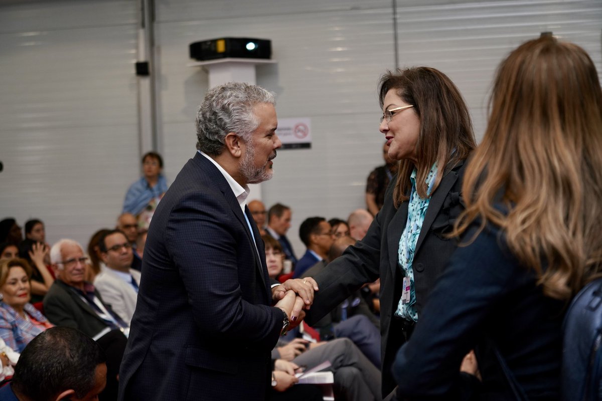 COP27P's tweet photo. #COP27 Initiatives | Decent Life

Led by Minister of Planning Dr. @halaelsaid, and joined by notable speakers such as @IvanDuque, Former President of Columbia, the panel presented key accomplishments in transforming Egypt’s rural communities to improve the quality of life. https://t.co/afrLM7xaCk