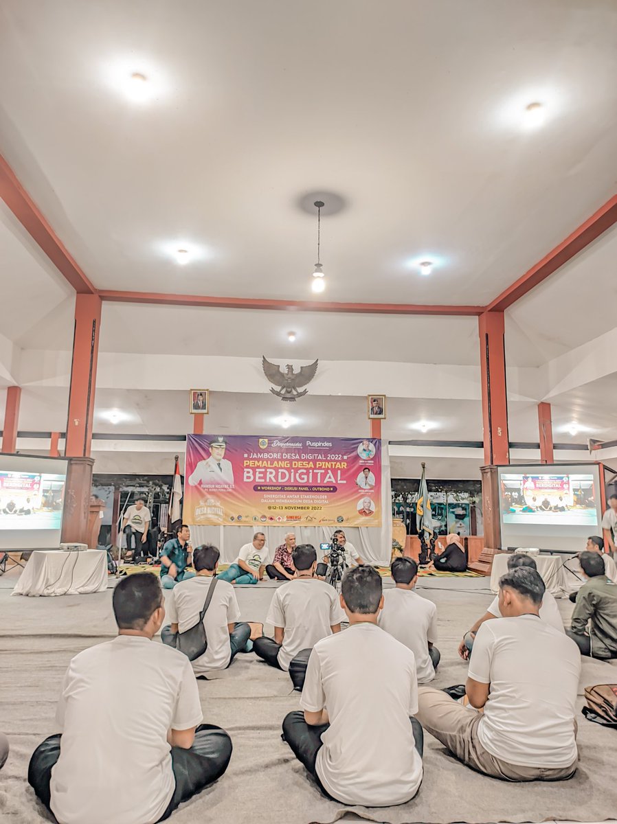 Alhamdulillah Rangkaian Jambore Desa Digital 2022 Hari pertama telah selesai
Selamat Beristirahat Admin Desa Se-Kabupaten Pemalang
#DesaPintar
#PemalangDesaPintarBerdigital
#TWPN
@Mansur_Hidayat2 
<a href="/ganjarpranowo/">Ganjar Pranowo</a> 
<a href="/puspindes/">PUSPINDES</a> 
<a href="/dinpermasdespml/">Dinpermasdes Pml</a>