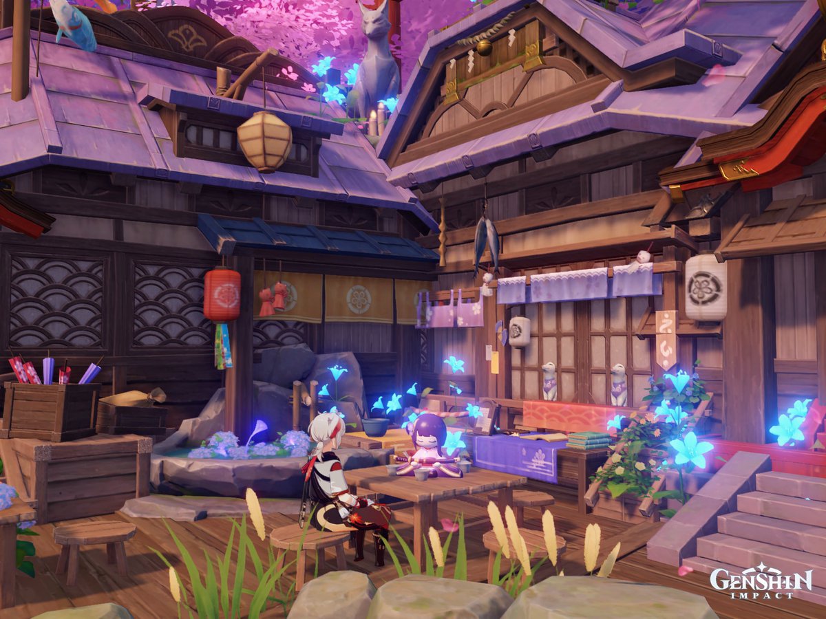 kaetdehara's tweet image. " Teyvat Tiny Houses : Inazuma "

Tempat peristirahatan pengembara dalam balutan senja abadi Inazuma. Tentang festival, kuil, Sakura, dan rumah.

Asia Server. Code in thread.

#原神 #GenshinImpact
#原神ハウジング部
#塵歌壺 
#SereniteaPot