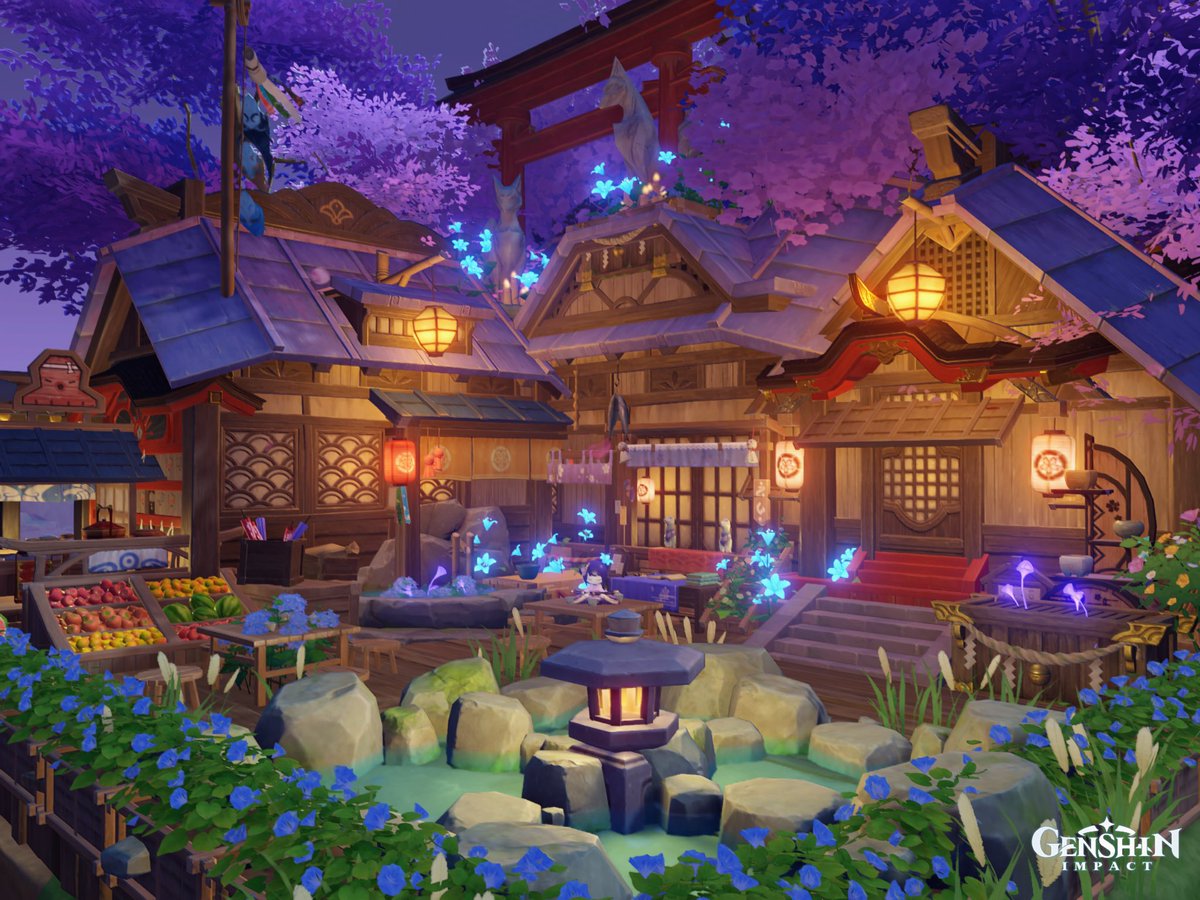 kaetdehara's tweet image. " Teyvat Tiny Houses : Inazuma "

Tempat peristirahatan pengembara dalam balutan senja abadi Inazuma. Tentang festival, kuil, Sakura, dan rumah.

Asia Server. Code in thread.

#原神 #GenshinImpact
#原神ハウジング部
#塵歌壺 
#SereniteaPot