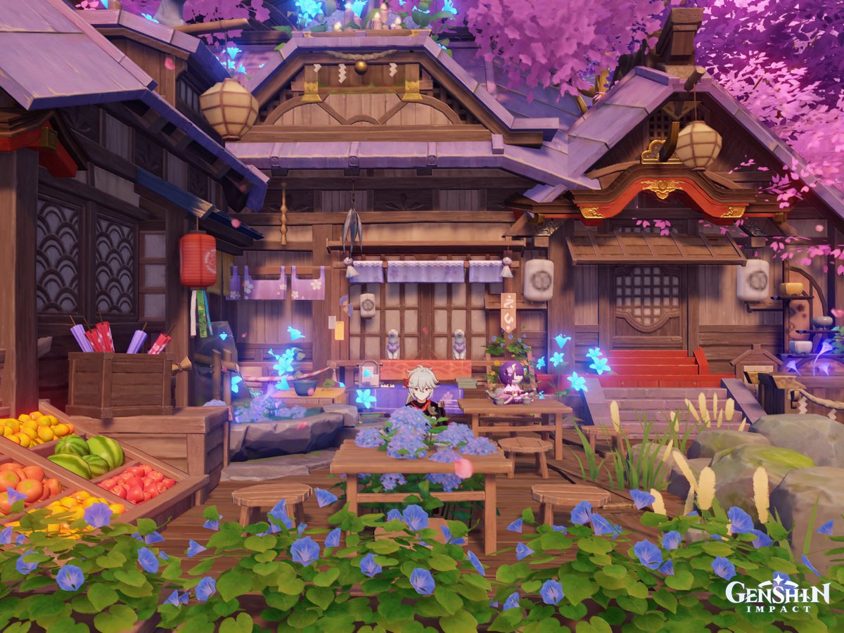kaetdehara's tweet image. " Teyvat Tiny Houses : Inazuma "

Tempat peristirahatan pengembara dalam balutan senja abadi Inazuma. Tentang festival, kuil, Sakura, dan rumah.

Asia Server. Code in thread.

#原神 #GenshinImpact
#原神ハウジング部
#塵歌壺 
#SereniteaPot