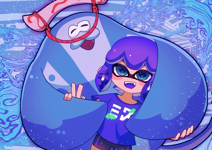 #Splatoon3フェス みずチームがんばろ!! 