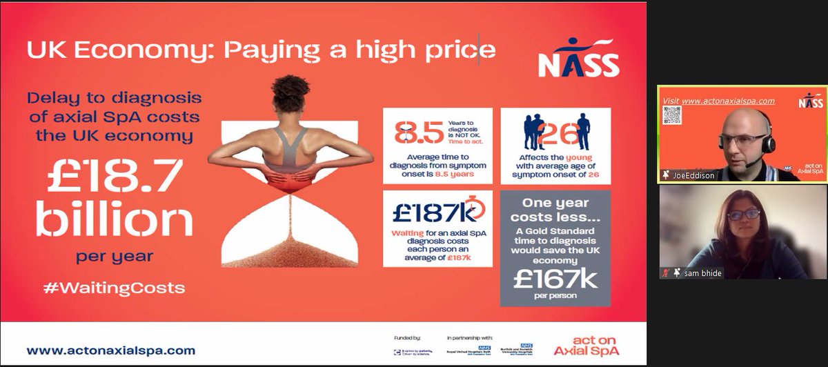 NiharPalanPT's tweet photo. Very important work is being done by #NASS #AxSpA Thank you for the information and presentation @My_AS_Journey @Physiozensam and all the Primary care champions.
#PCRMM22 https://t.co/mq7j3MY4d0