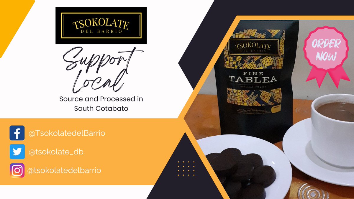 tsokolate_db's tweet photo. 😃Whisk and whisk until your hot tsokolate turns into frothy, velvety and thick. Paired with any of your favorite kakanin, you will surely be filled with delight.

 #tsokolatedelbarrio #tsokolate #local #supportlocal #tablea #localchocolate #sikwate #finetablea #southcotabato https://t.co/Ir7h1gmSSU