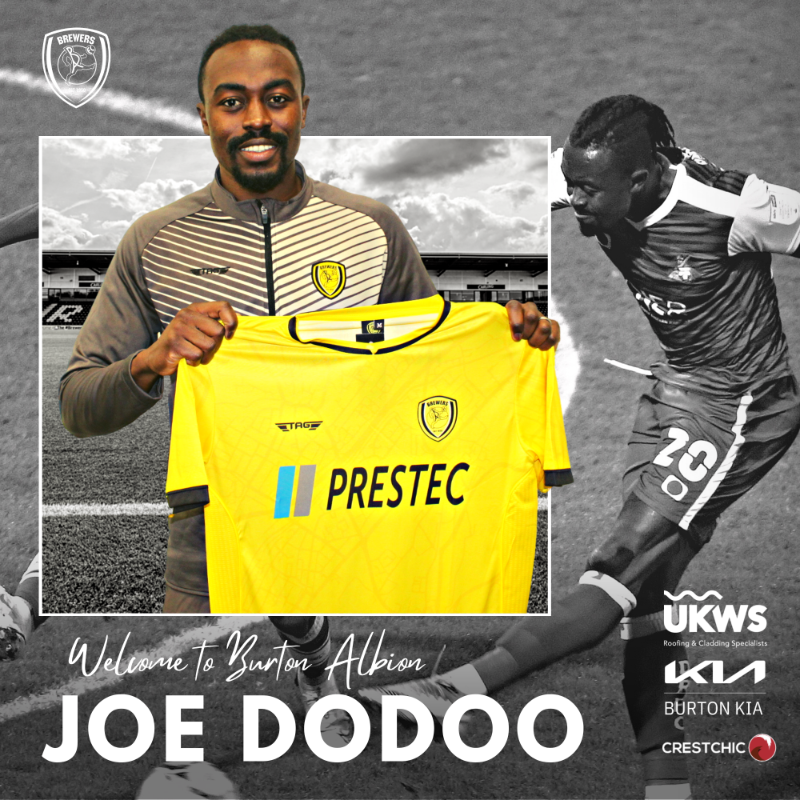 Burton Albion Fc Joe Dodoo Has Signed For The Brewers On A Short Term Deal The 27 Year Old Striker Will Wear The Number 45 Shirt Welcome To The Club Joe