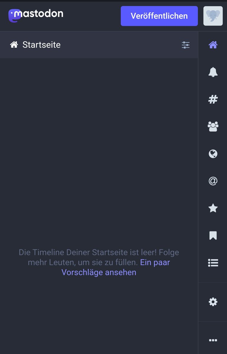 Im meinen alten #Mastodon-Account eingeloggt.

😳