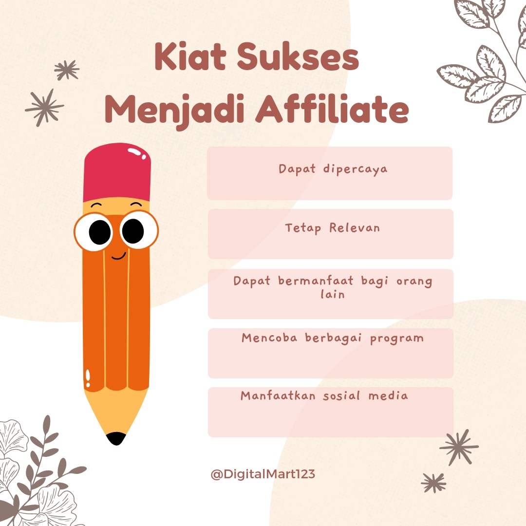 DigitalMart14's tweet photo. Kiat sukses menjadi Affiliate #affiliate #shoponline #digitalmarketing #bisnisrumahan https://t.co/LgkueI9Wv6
