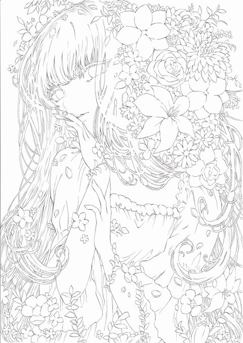 #線画の日

線画の日ときいたので…
4枚目は現在製作中です 