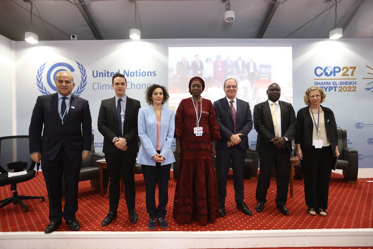 COP27P's tweet photo. #COP27 LIVE | Adaptation Day
The Climate Responses for Sustaining Peace (CRSP) initiative was launched at COP27 today, which seeks to ensure that integrated climate responses contribute to sustainable peace and development. https://t.co/GIJzARqf46