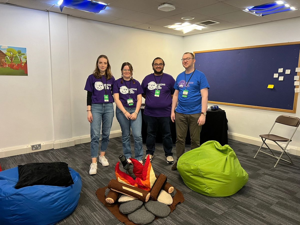 gamingthemind's tweet image. Day 2 of @MCMComicCon! If you are feeling overwhelmed, you can stop by our Reset Room - we're near Cosplay Central! Take a break from the noise, do some chill activities, grab our mental health info, and relax by the bonfire. Whatever your reason, you're welcome here! 🧠🎮