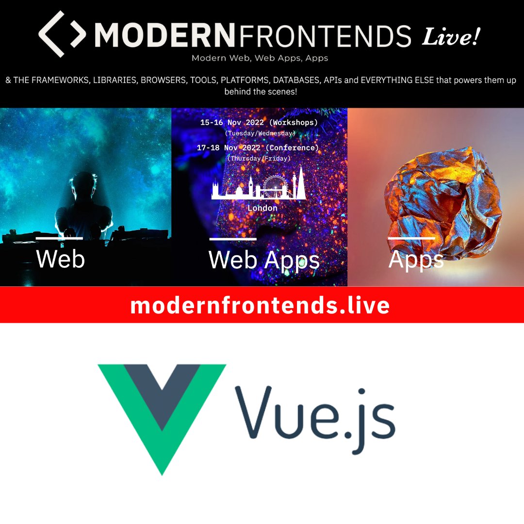 We are happy to have <a href="/vuejs/">Vue</a> covered at @modernfrontends by <a href="/jdhillen/">J.D. Hillen</a> 

Catch his talk "Animating Vue.js with GSAP"

🎟️ modernfrontends.live
📆 Nov 15-16 (Workshops)
📆 Nov 17-18 (Conf)
🌍 London

See you there!