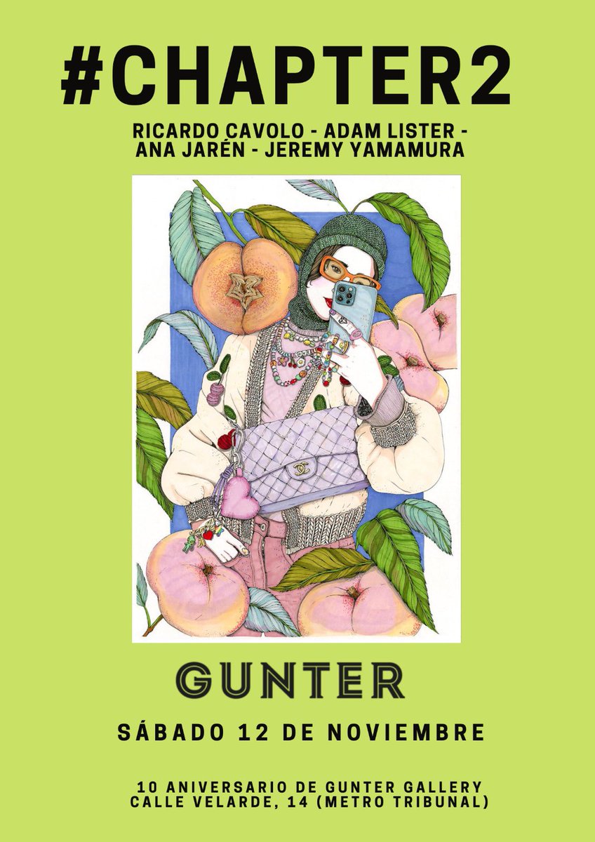 RuthFalquina's tweet photo. Feliz 10 aniversario @Gunter_Gallery , hoy nos vemos en esta maravilla de evento , exponen , más de 50 artistas @RicardoCavolo #adamlister #anajaren @jeremy_yamamura . Enhorabuena @mariosgonzalez 🔝 y a todo el equipazo de #guntergallery #art #artmadrid #loveart https://t.co/MP0u1GrJi9