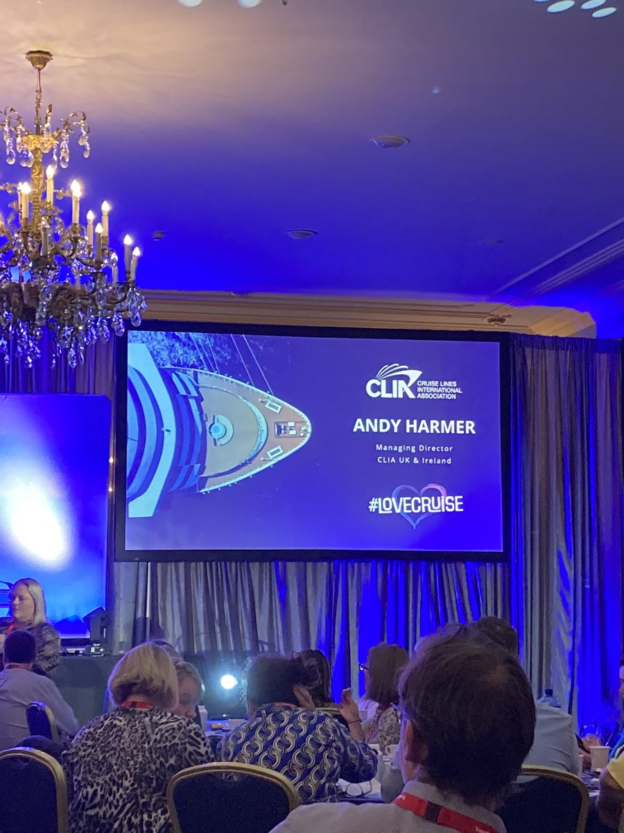 Update now from @UKAndyHarmer bringing us up to date with all things #cruise New ships New destinations New adventures! #TravelCconf