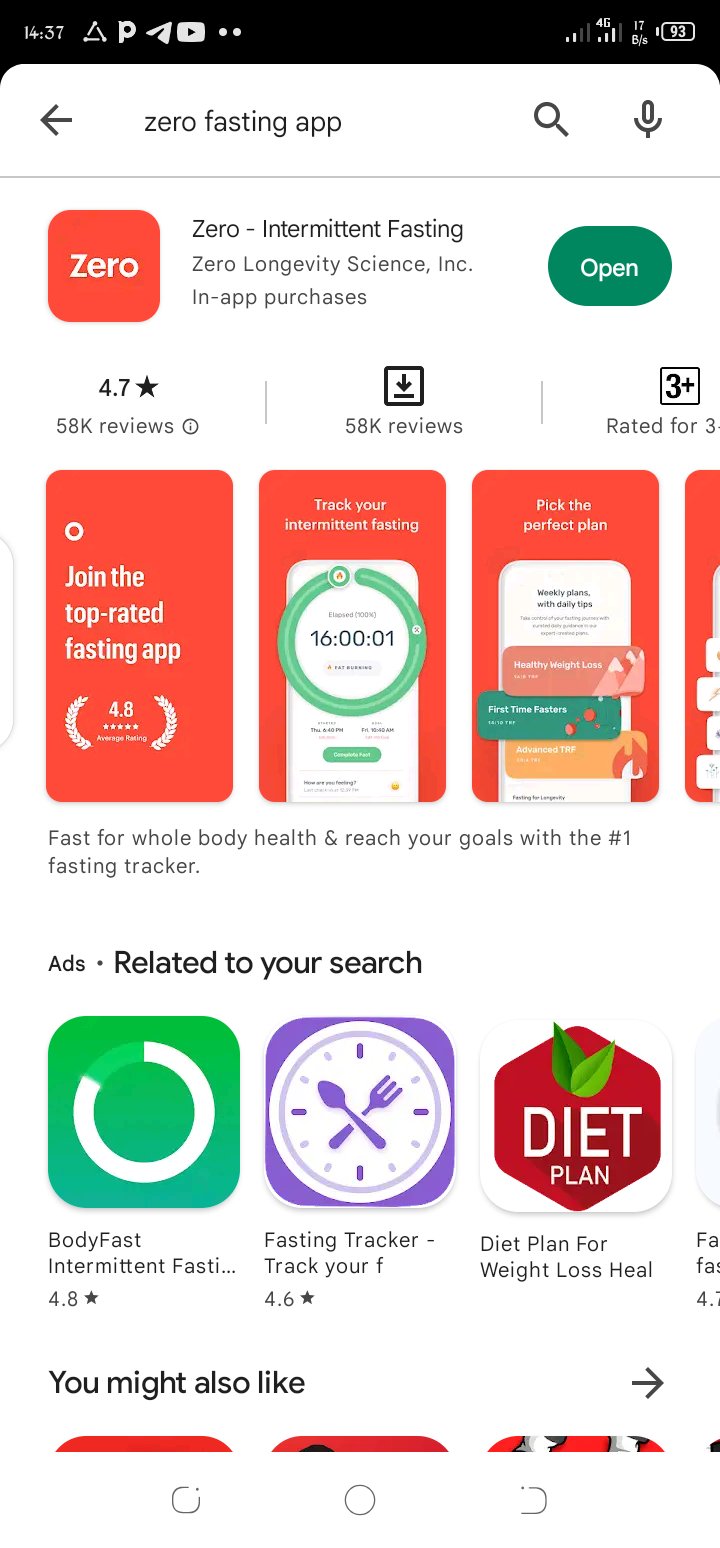 Israel on twitter cosmas otiso amerix it s called zero fasting app