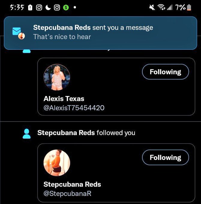 Omg the queen and my future wife alexis texas @AlexisT75454420 is following me honestly made morning<a href="/tag/myxanniversary"class="tags"><span>#myxanniversary</span></a>