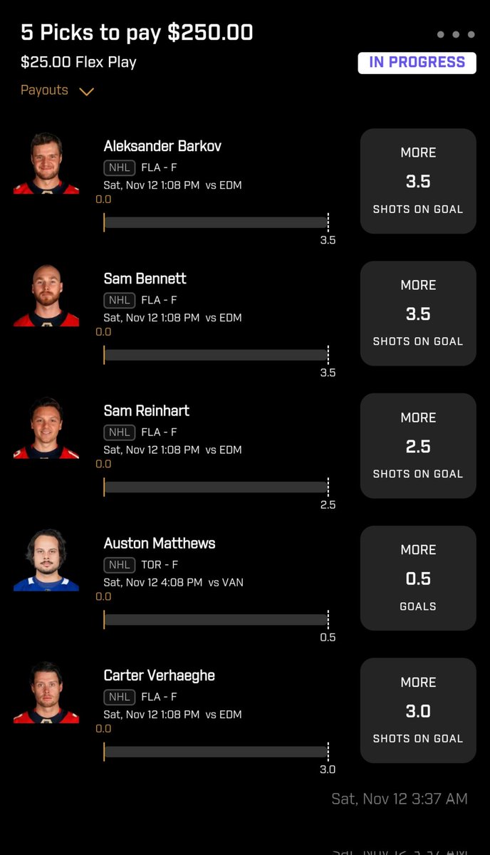 #1 ranked in shots for against #2 in shots against. Hammer every Florida Panthers over you can! 

Matthews is -130 on DK to score a goal. Dude is due for one. 

Let's ride!!!

#PrizePicks #DFS #NHL #PlayerProps #GamblingTwitter https://t.co/F5CyMV25K8