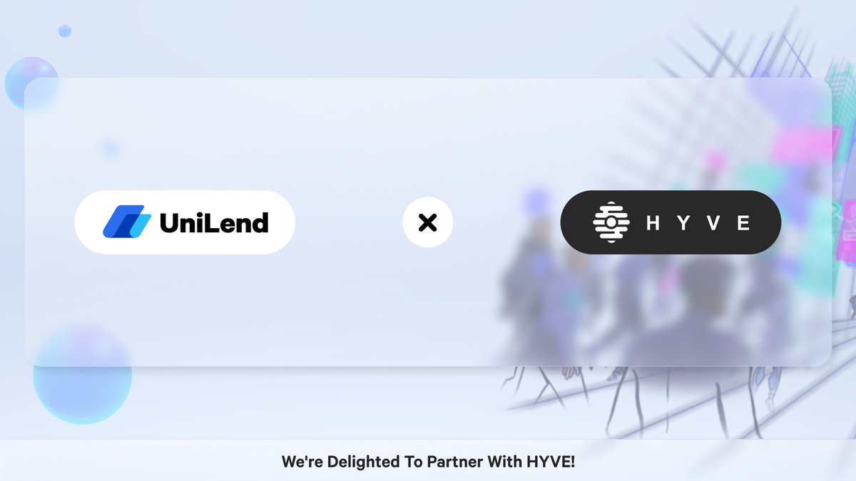 UniLend_Finance's tweet photo. We're delighted to partner with @join_hyve 🧑‍💻

🏦UniLend's #UFT token is now integrated on the HYVE platform, a web3 freelancing marketplace.

🥂Together we will achieve new frontiers in the #Web3 space. https://t.co/pddXq4Ahuu