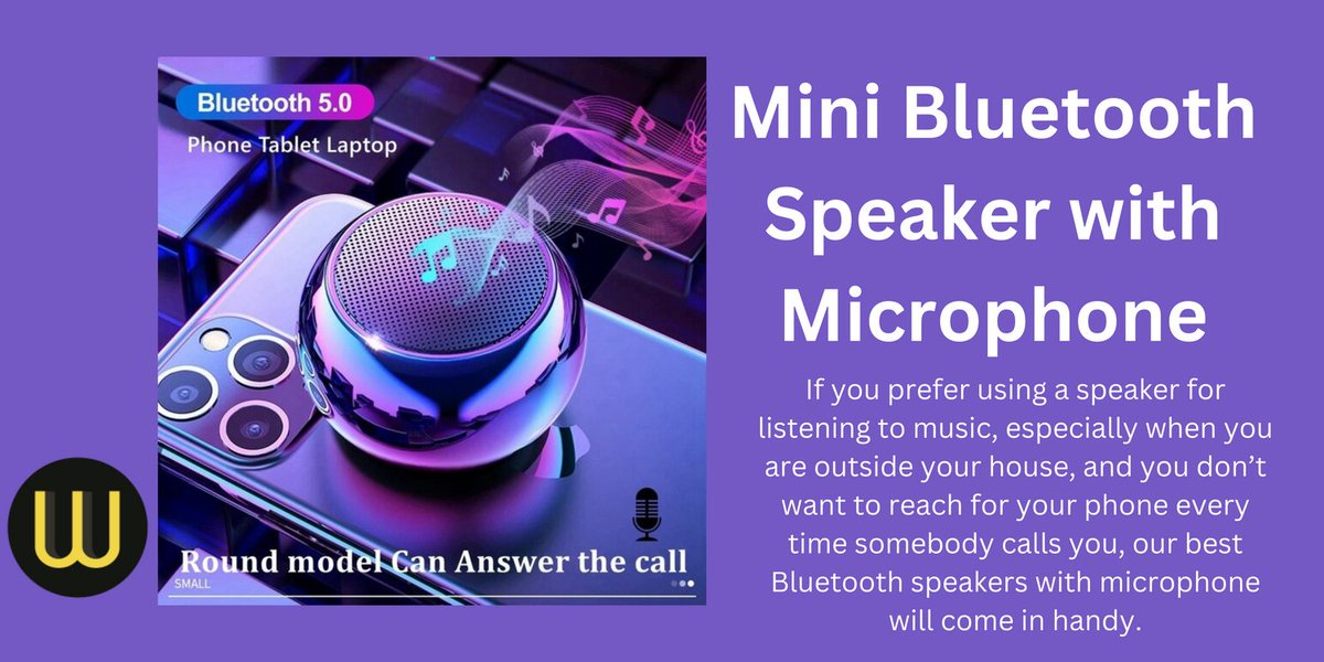 wonconnect's tweet image. ► If you prefer using a speaker for listening to music, especially when you are outside your house, our best Bluetooth speakers with microphone will come in handy.

GET YOURS NOW

👉🏽 my-smartgadgets.shop/product/mini-b…

#bluetooth 
#minibluetooth
#minimicrophone
#minimicrophonespeaker