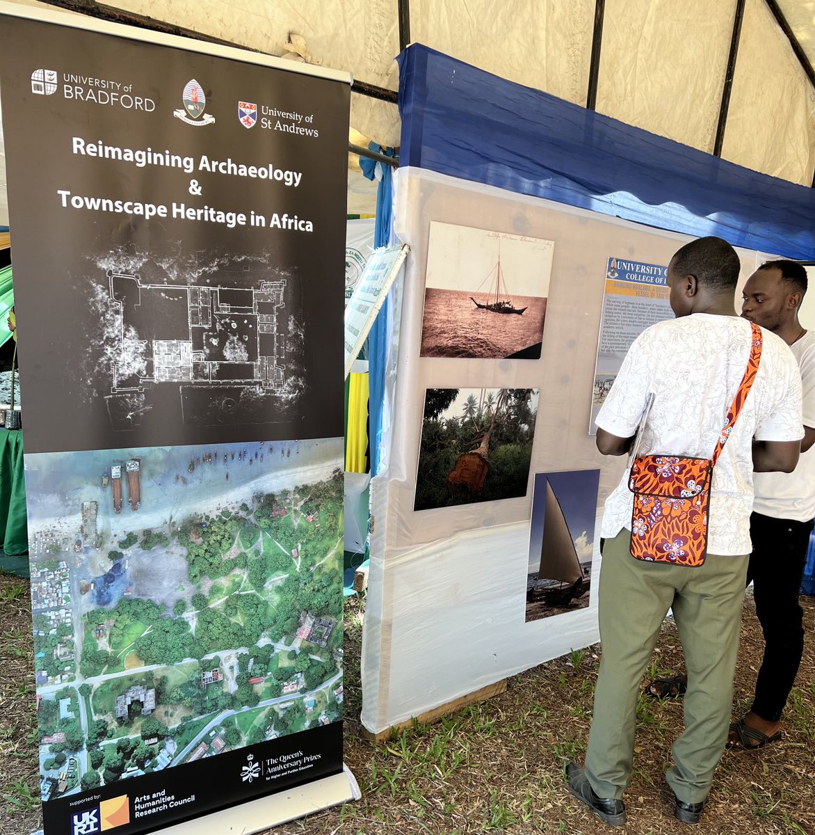 At the 41st #TaSUBaFestival in #Bagamoyo, we’re showcasing our recent research outputs with ⁦@ProfAndyWilson⁩ ⁦@dickybates2⁩ ⁦@3dSparrow⁩ ⁦@IchumbakiE⁩ #Olivia. Thanks to @ahrcpress⁩ ⁦@VisHeritage⁩ ⁦@univofstandrews⁩ ⁦⁦@UniofBradford