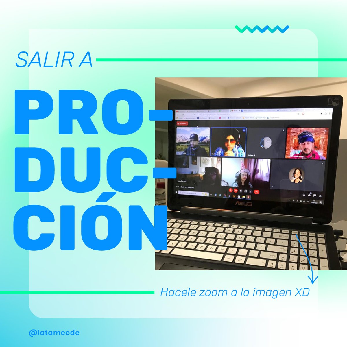 wearelatamcode's tweet image. Hace unos días salimos a producción con un proyecto y queremos felicitar al equipo que lo hizo posible. Gracias a @drgarridus @aprojas81 @developerok_ @kevin_esp_ @lucian_llmm @geroblacksmith @sebahc2 @adrianmosler Valoramos mucho el esfuerzo de nuestro #teamLatamcode  🥰