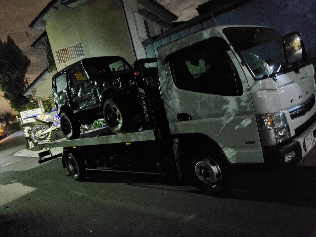 daiki_Re_R's tweet photo. さて、東に向けて走るかな！　　

欲張り旅スタート。

#ジムニー　#XCTDual
#YZ125X　#長瀞ロックマウンテン https://t.co/HsxARK1q9I