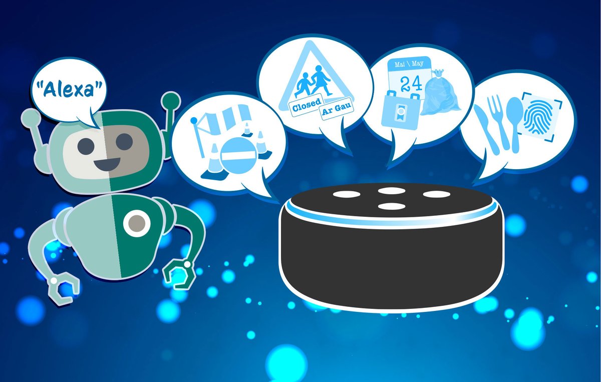 Pembrokeshire's tweet photo. 🗑️ Never miss a waste collection again with our Alexa skill 'Pembrokeshire Council'.

🗨️ “Alexa, ask Pembrokeshire council, which waste containers can I leave out for collection this week?”

Follow our step-by-step guide👇 https://t.co/wIMjmZg3FX https://t.co/bbbpo0IB3t