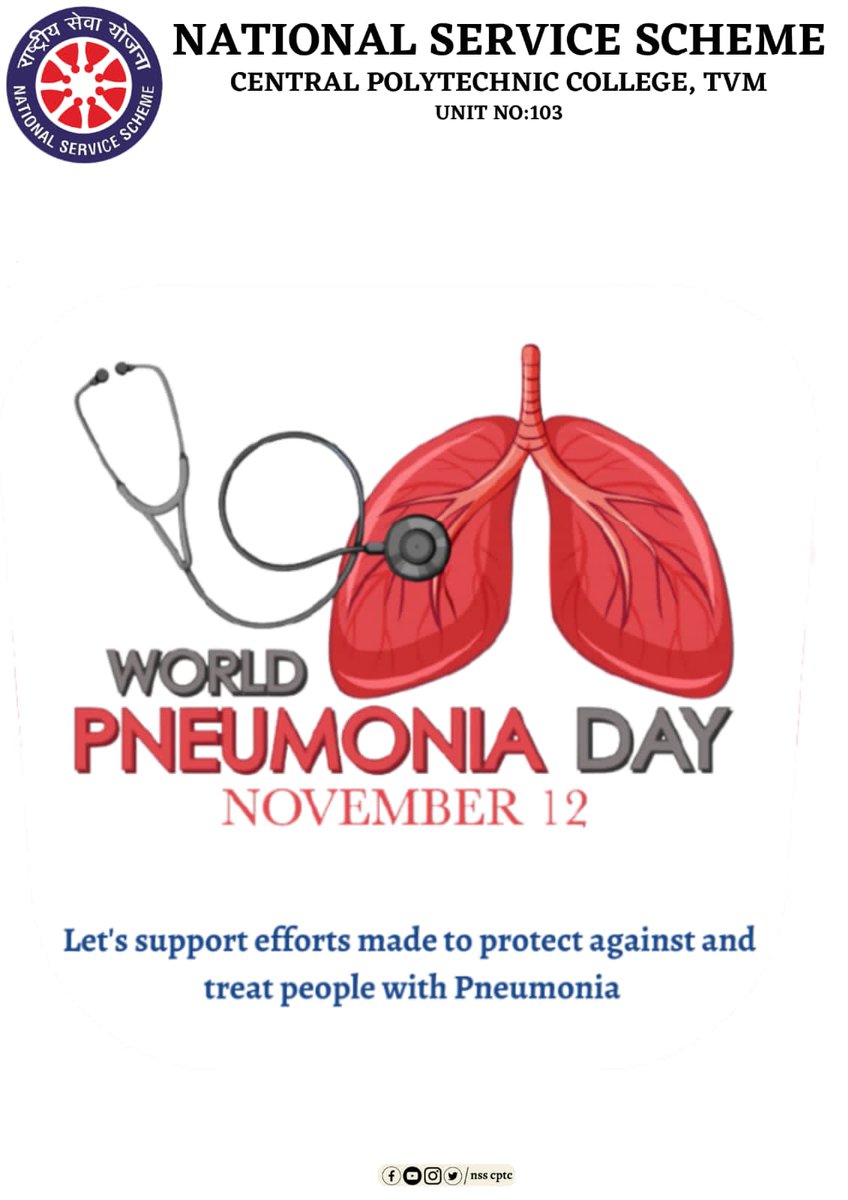 NSS_CPTC's tweet photo. Nov 12
World pneumonia day https://t.co/oNToyzZu29