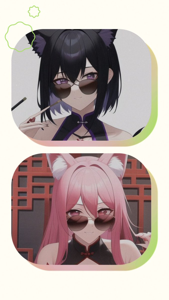ZeroRabbit1126's tweet photo. シュガ様と北様の普段の服装合わせた結果…
というかこれは北様で大丈夫なのだろうか？もう少し似せられればよかったけど…
AIなので手はやばいでござる
気にするな！

 #NovelAI
 #Reality
 #占友 https://t.co/7DjlbEiC02