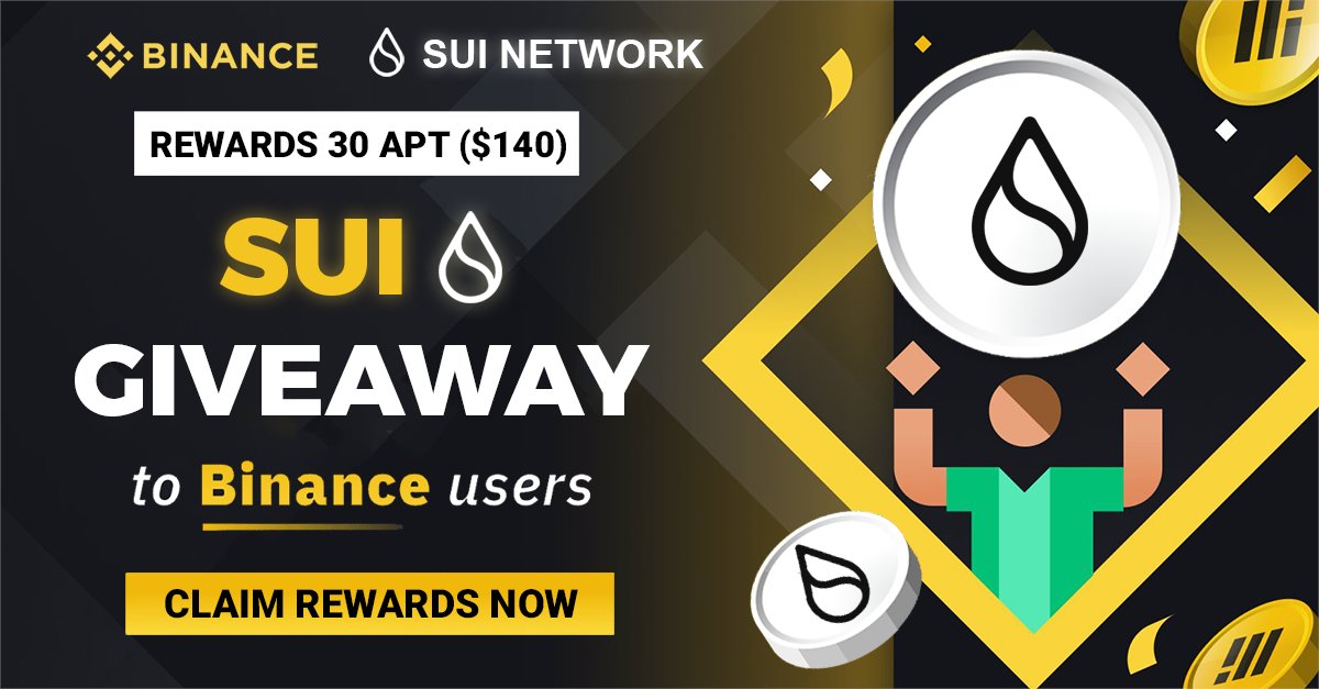 🔥SUI Network are giving away 30 $APT each ($140) to #Binance users

🏆🏆 Comment your $ATPOS wallets

 ✅1.  Follow Us
 🎲2.  Like + Retweet this post &amp; Pinned Post

End time: 24 hours ⏰

#Aptos #APT #AptosLabs #airdrop #Airdrops #AptosEcosystem #Suinami #Sui #Suiecosystem