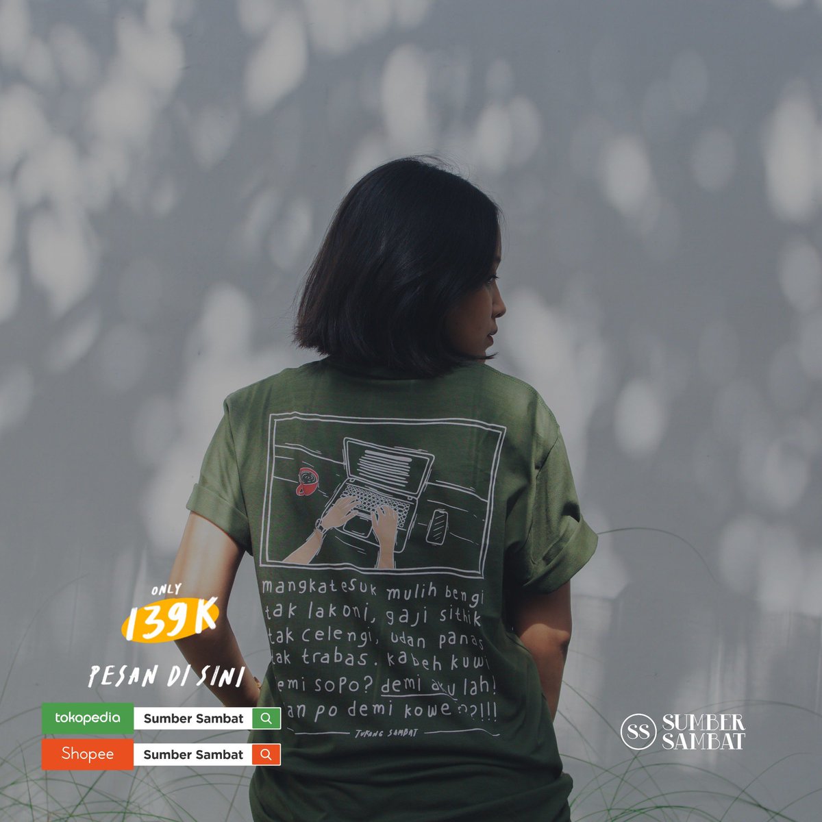 nksthi's tweet photo. Yang kalian tunggu! BATCH TERAKHIR! NYOOOOOHH! Spesial nggo CAH KERJO!

Perlengkapan sambat ini PO, dijual terbatas sampai 16 November. Jangan sampai kehabisan, ya! Langsung gas!

Pesan di sini 👇
Tokopedia: https://t.co/pfGh1wTooz
Shopee: https://t.co/Q6I4RwzZmU https://t.co/I0xjHSFn9W
