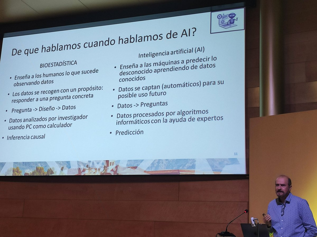 #senefro22 
La ERC es el campo ideal para aplicar la inteligencia artificial. Puede tener limitaciones y dilemas con sus soluciones.
El Big Data nos ayudará a integrar datos y predecir. Muy interesante, ¿futuro cercano?
Pero OJO!! No todo es inteligencia artificial!!