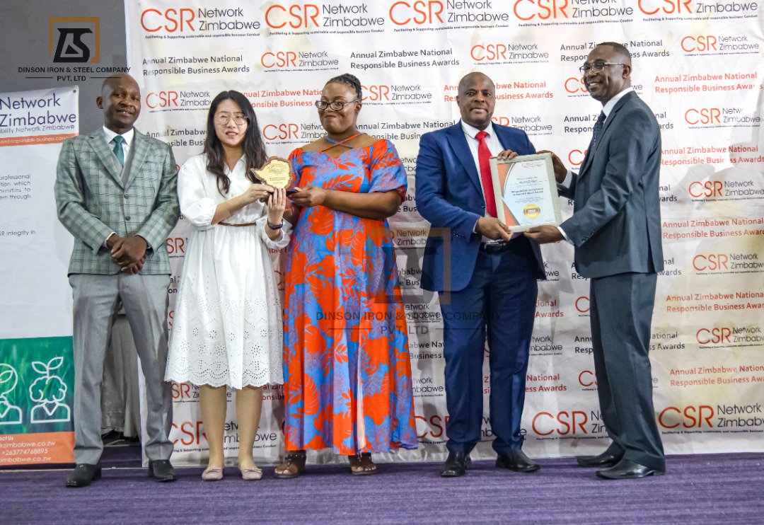 Disco_Zimbabwe's tweet photo. Yesterday we were honoured with two accolades at the Zimbabwe National Responsible Business and CSR Awards 2022 conducted by the CSR Network Zimbabwe. The awards recognised our work in uplifting communities where we operate in as we strive to leave noone behind.
@Tanaka_Shumba84 https://t.co/iMKuIp3N74