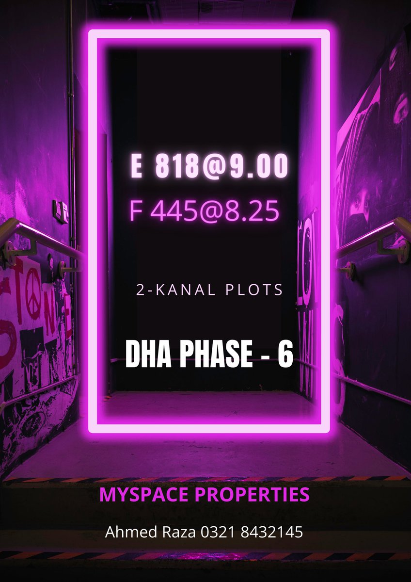 myspaceproperty's tweet photo. DHA PHASE 6 2-KANAL PLOTS https://t.co/twPwbBDiw5