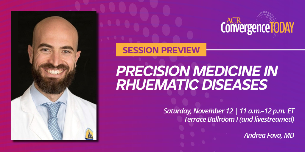 American College of Rheumatology (@acrheum) on Twitter photo Find out about recent efforts to deliver more targeted & effective #rheum treatments during a session at #ACR22. Read a preview in ACR Convergence Today → acr.tw/3fVs8Fw <a href="/andreafava/">Andrea Fava</a> Find out about recent efforts to deliver more targeted & effective #rheum treatments during a session at #ACR22. Read a preview in ACR Convergence Today → acr.tw/3fVs8Fw <a href="/andreafava/">Andrea Fava</a>