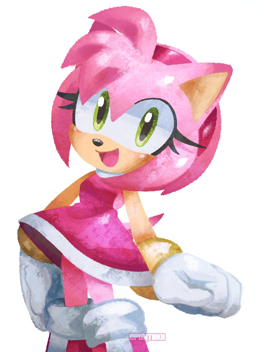 「i tried doing lineless art featuring amy」|✄ 𝖕𝖔𝖓𝖙𝖎 ---のイラスト