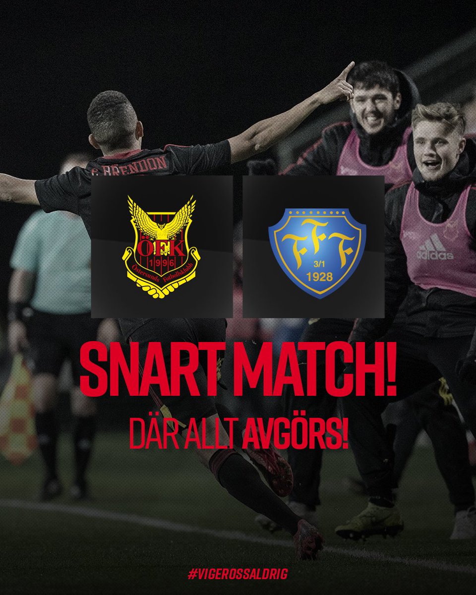 ofk_1996's tweet photo. Imorgon avgörs allt! ÖVER 3500 BILJETTER har nu sålts och vi vill se ett packat Jämtkraft Arena! Vi ska kämpa in i det sista för vi ger oss aldrig! Säkra biljett via vår hemsida!  🔜🎟🏟

#Vigerossaldrig #ÖFK https://t.co/PiGpt2IgGD