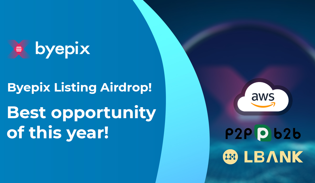 💵Last Round Airdrop is live!

Participate in our Airdrop and earn to 3 EPIX tokens tokens for doing tasks.

Airdrop: 
t.me/ByepixNewAirdr…

Airdrop rewards will be distributed to wallet addresses after TGE and and 5,000 lucky random participants will be rewarded. #byepix